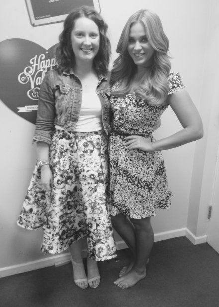 Handwritten Girl and Vicky Pattison